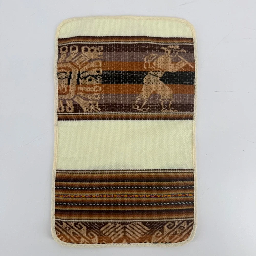 Vintage Andean Style Table Linens Set 6 Llama Alpaca Southwest Boho Decor